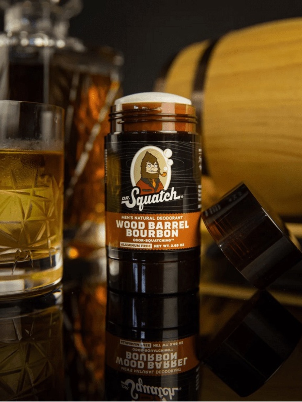 Dr. Squatch Natural Deodorant in Wood Barrel Bourbon
